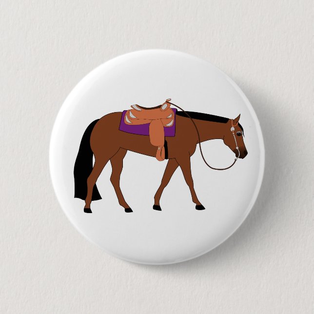 Western Pleasure Horse Button (Vorderseite)