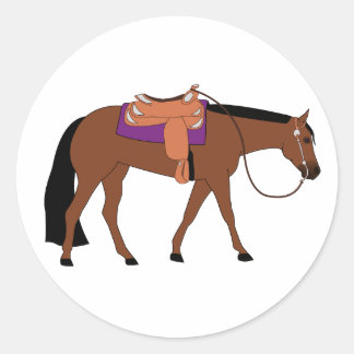 Western Pleasure Horse Runder Aufkleber