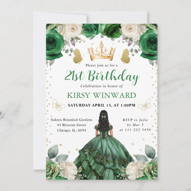 Western Princess Birthday Einladung (Vorderseite)