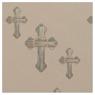 Western QuerBarnwood Seile und Conchos Set Stoff