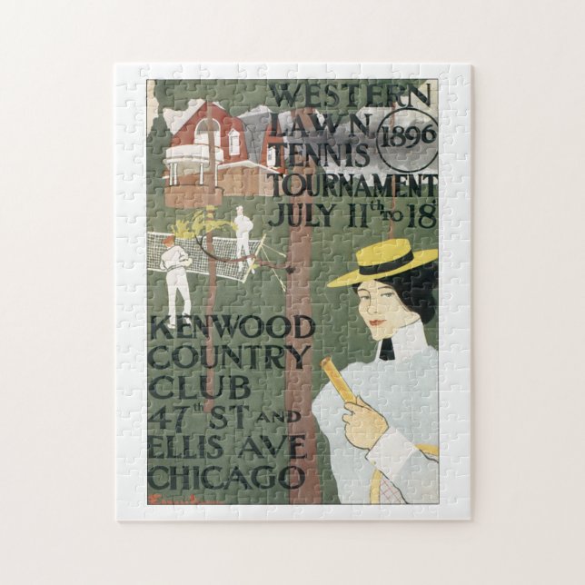 Western-Rasen-Tennis-Turnier-Vintage Reise (Vertikal)