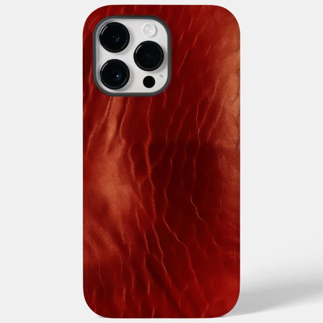 Western Red Cowhide Case-Mate iPhone 14 Pro Max Hülle (Rückseite)