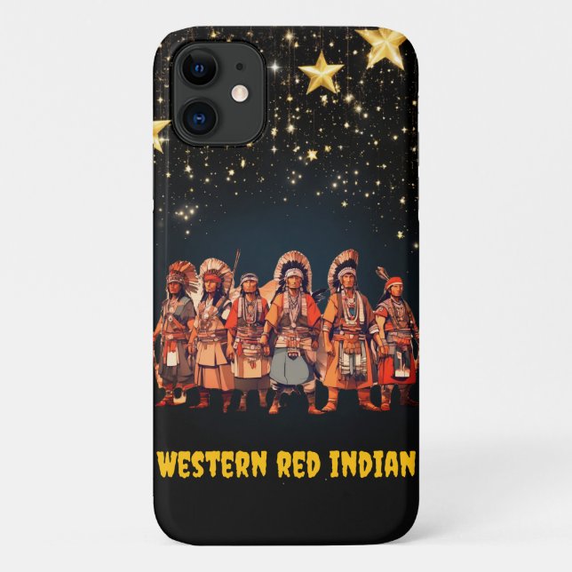 Western Red Indian Fighters of Courage Unity - Case-Mate iPhone Hülle (Rückseite)