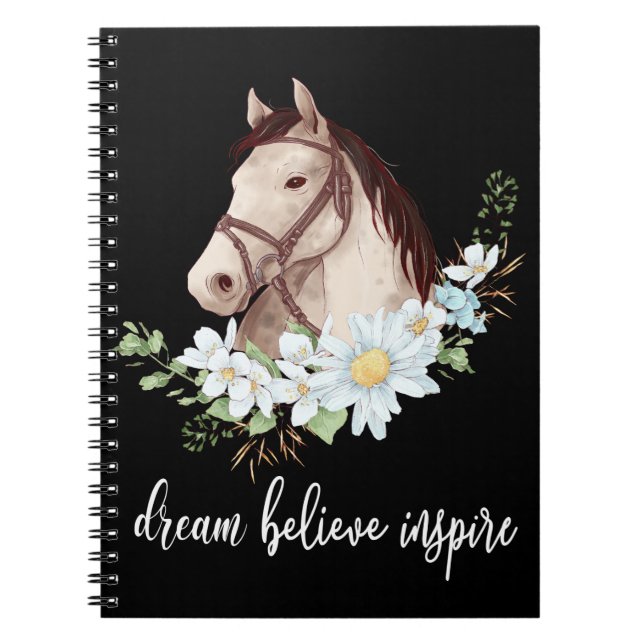 Western Reittiere Geschenk Motivierend Träume Notizblock (Vorderseite)