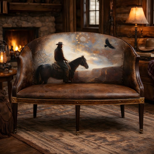 Western Rider Decoupage Seidenpapier (Western Rider Decoupage Tissue Paper Mockup)