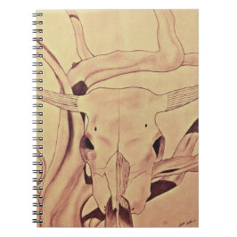 Western Rind Skull Notizblock