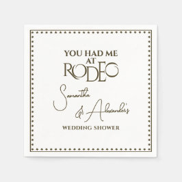 Western Rodeo Bridal Paares Polterabend Serviette