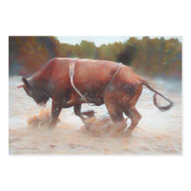Western Rodeo Bull Country Rustikal