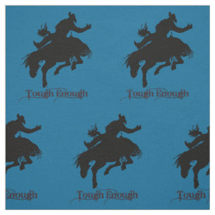 Western Rodeo Cowboy Bronc Riding Stoff