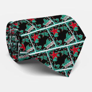 Western Rodeo Cowboy Bull Riding Necktie Krawatte
