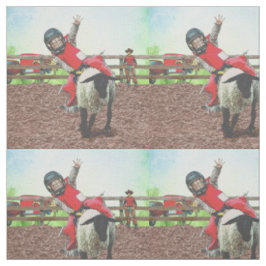 Western Rodeo Cowboy Cowgirl Mutton Busting Stoff