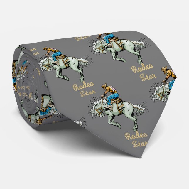 Western-Rodeo-Cowboybronc-Reiter-Krawatte Krawatte (Gerollt)