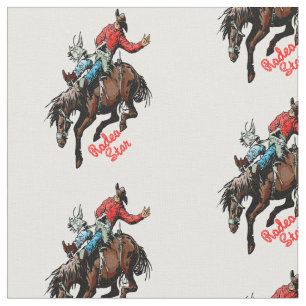 Western-Rodeo-Cowboyungesattelter Stoff