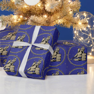 Western Rodeo Cowgirl Barrel Racing Geschenkpapier