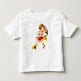 Western Rodeo Cowgirl im Stick Horse Shirt