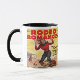 Western Rodeo Cowgirl Tying Calf Rodeo Romance Tasse