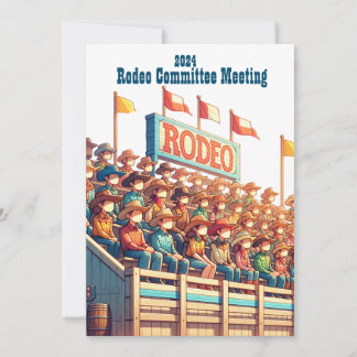 Western Rodeo Custom Einladung