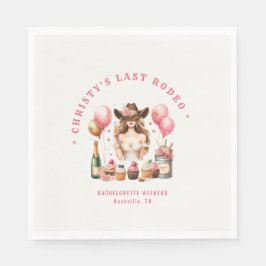 Western Rodeo Junggeselinnen-Abschied Brautparty Serviette