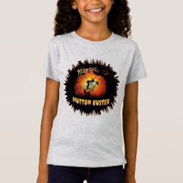 Western Rodeo Mitternacht Mutton Buster Halloween T-Shirt