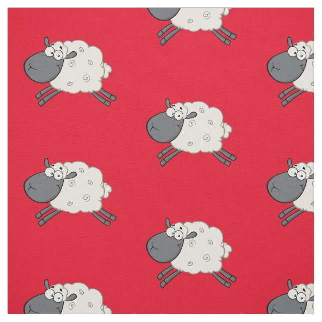 Western Rodeo Mutton Bustin Sheep Print Stoff (Muster)