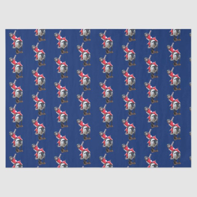 Western Rodeo Mutton Busting Cowboy Kid Seidenpapier (Vorderseite)