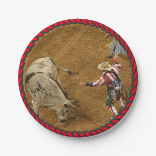 Western-Rodeo-Party-Papier-Teller Pappteller