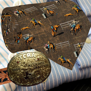 Western-Rodeo-Szenen-Cowboy-Cowgirls-Pferde Krawatte