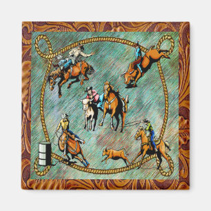Western Rodeo Veranstaltungen Szene Magnet