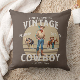 Western Rodeo Vintag Cowboy Kissen