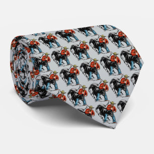 Western RodeoCowboy Stier Wrestling Herren Krawatt Krawatte
