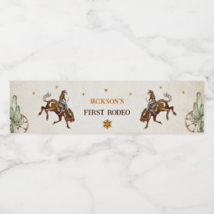 Western Rustic Birthday Party Étiquette de bouteil