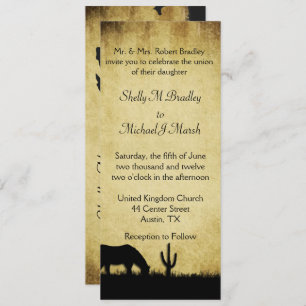 Western Rustic Faire-part de mariage