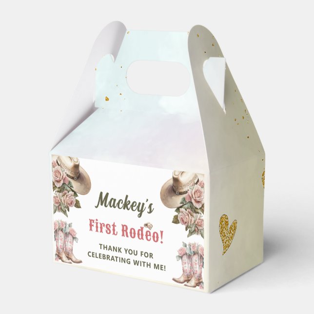 Western Rustikale Geburtstagsparty Geschenkschachtel (Vorderseite)