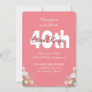 Western Rustikale Wildblumen Personalisiert Geburt Einladung