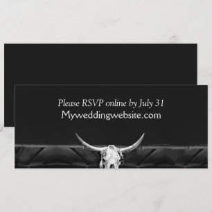 Western Rustikales Land Schwarz-Weiß-Bullen-Schäde