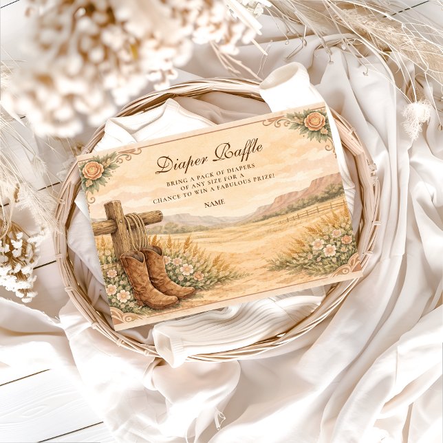 Western Saddle Desert Diapper Raffle  Begleitkarte (Von Creator hochgeladen)