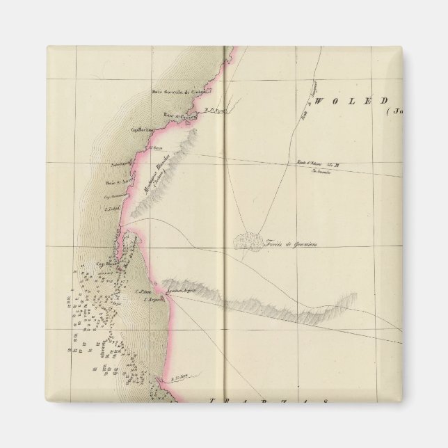 Western Sahara, Afrika 12 Magnet (Vorne)