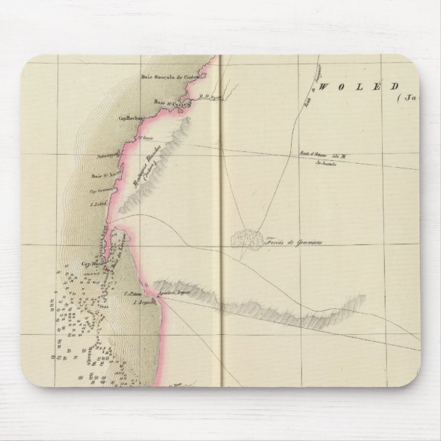 Western Sahara, Afrika 12 Mousepad (Vorne)