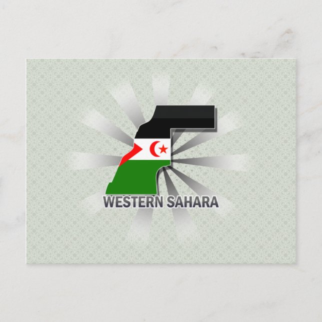Western Sahara Flag Karte 2.0 (Vorderseite)