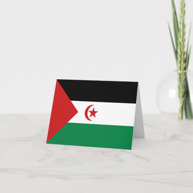 Western Sahara Flag Notecard Karte (Vorderseite)