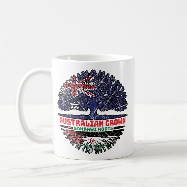 Western Sahara Sahrawi Australischer Bäume Kaffeetasse (Links)