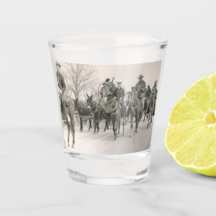 Western Salt Gras Trail Reiten Cowboys Cowgirls Schnapsglas