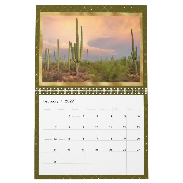 Western Scenes Gold Kalender (Feb 2027)