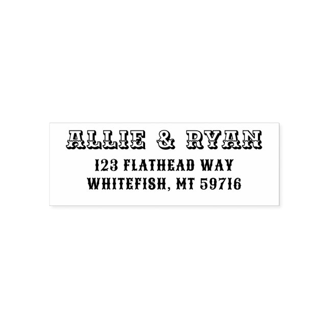 Western-Selbstfarbige Briefmarke Permastempel (Design)