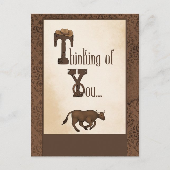 Western Sentimental Postcard Postkarte (Vorderseite)