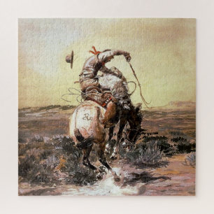 Western "Slick Rider" Kunst von Charles M. Russell