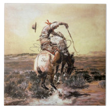 Western "Slick Rider" Kunst von Charles M. Russell