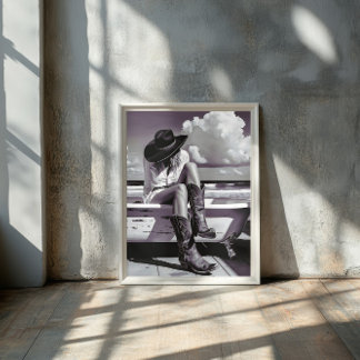 Western Soul - Cowgirl Poster drucken