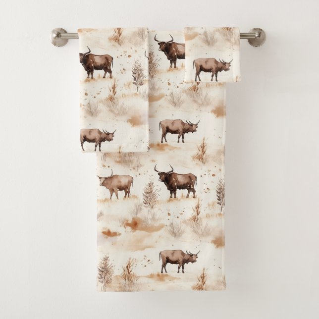 Western Southwest Animal Highland Cow (En situation)