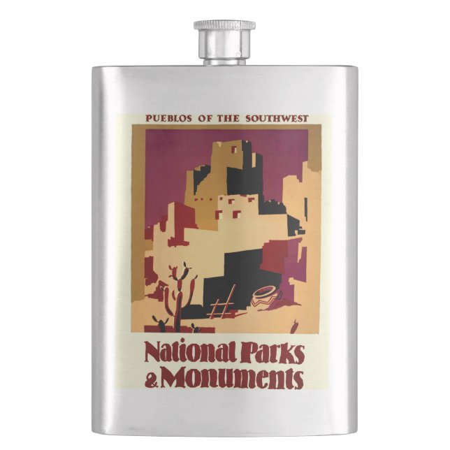Western Southwest Pueblo WPA National Flachmann (Vorderseite)